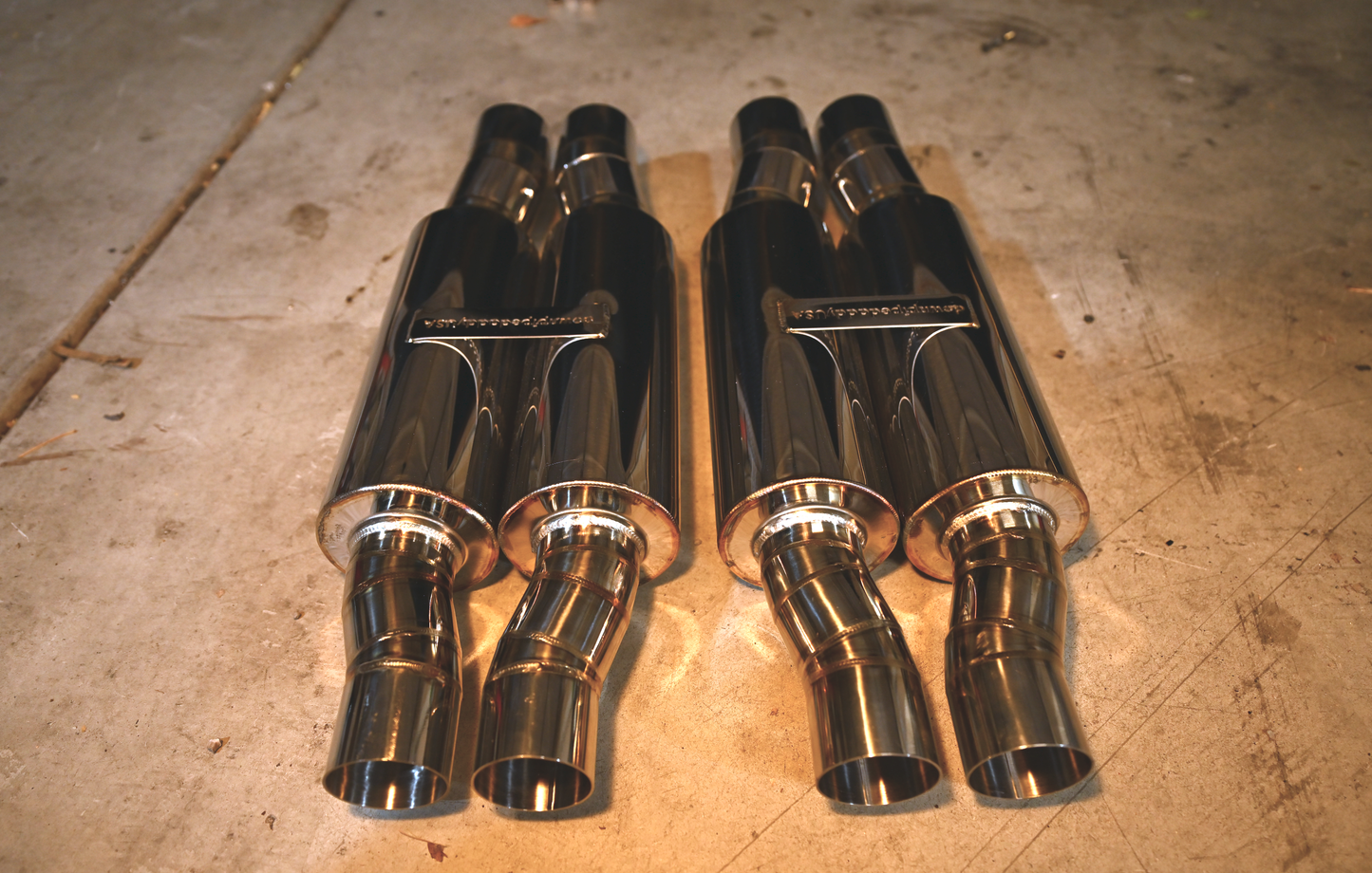 A photo of our mufflers shot from the entry.